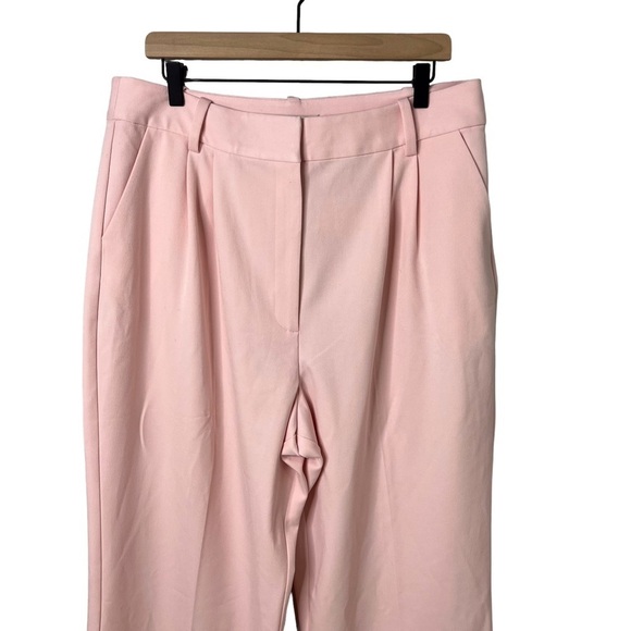 Favorite Daughter The Favorite Pant Wide Leg Light Pink Size 16 Trousers Pleated - Picture 5 of 11